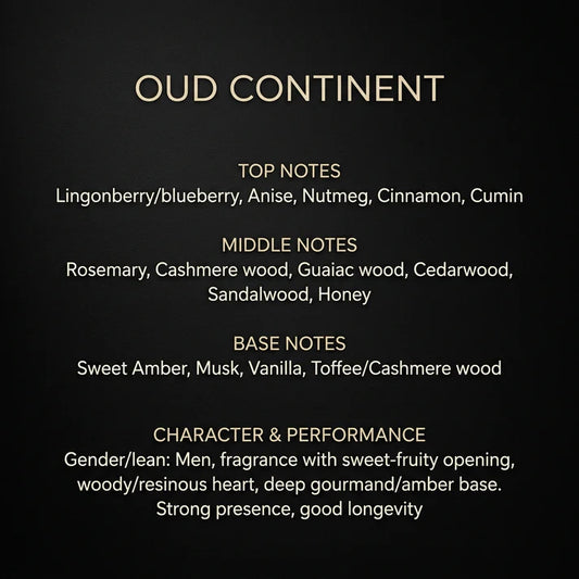 Oud Continent for MEN 100 ml